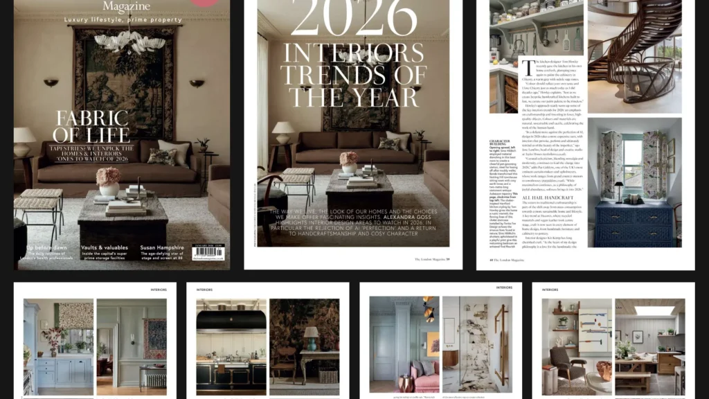 The London Magazine 2026 interior trends showcasing Project London luxury home design and styling